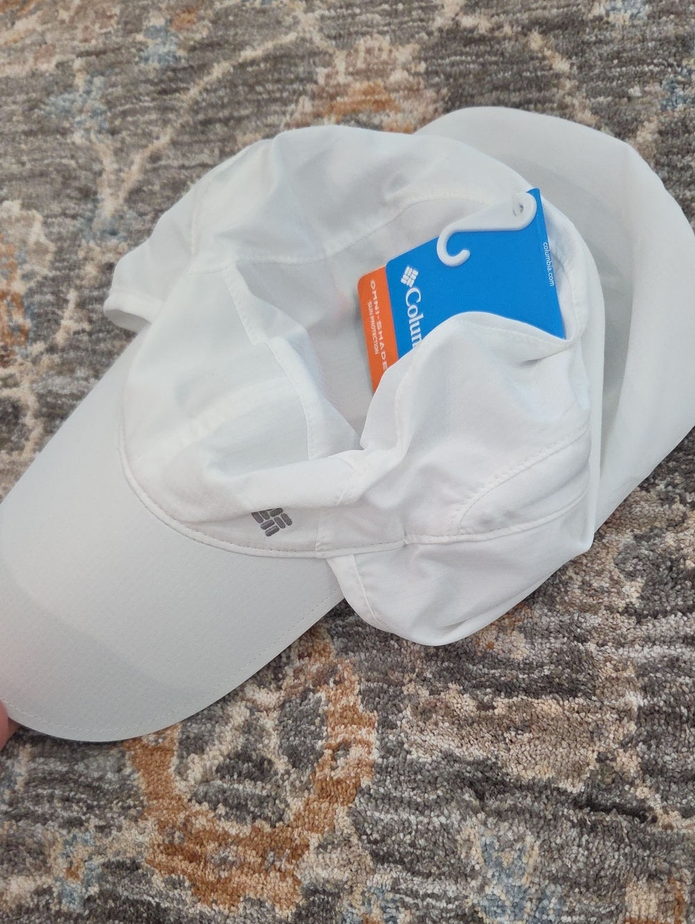 Columbia White Performance Sun Cap